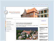 Tablet Screenshot of hansagymnasium-stralsund.de